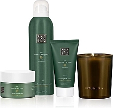 Set - Rituals The Ritual Of Jing Medium Relax Gift Set (sh/foam/200ml + b/scrub/125ml + b/cr/70ml + candle/1pc) — photo N2