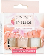 Fragrances, Perfumes, Cosmetics French Manicure Set - Colour Intense French Manicure (polish/5ml + polish/5ml + polish/5ml + stickers/24pcs.)