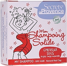 Fragrances, Perfumes, Cosmetics Red Clay Solid Shampoo - Secrets De Provence My Shampoo Natural Red Clay