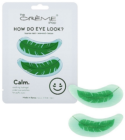 Depuffing Hydrogel Under Eye Patch - The Creme Shop How To Make Eyes Look Calm — photo N1