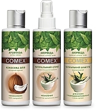 Fragrances, Perfumes, Cosmetics Damaged Hair Care Set - Comex (shm/150ml + spray/150ml + oil/150ml)