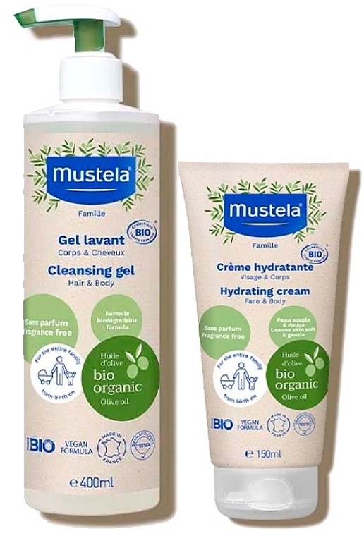 Set - Mustela Cofre Family Essentials (cl/gel/400ml + b/cr/150ml) — photo N2