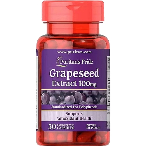 Grape Seed Extract Dietary Supplement, 100 mg - Puritan's Pride Grapeseed Extract — photo N1