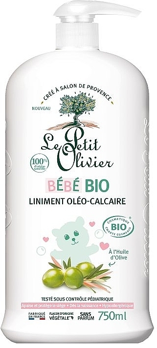 Liniment - Le Petit Olivier Baby Bio Oil-Limestone Liniment — photo N1