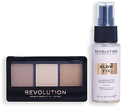 Set, 2 products - Makeup Revolution Mini Contour & Glow Gift Set — photo N3