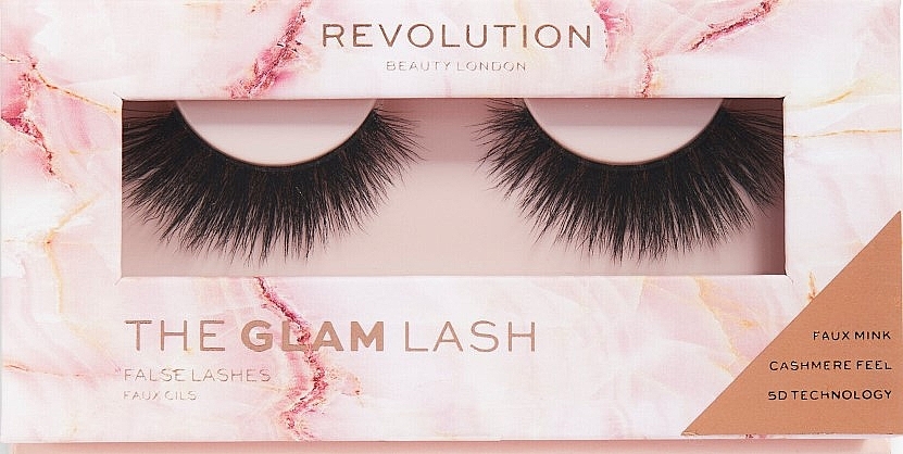 False Lashes - Makeup Revolution 5D Cashmere Faux Mink Lashes Glam Lash — photo N1