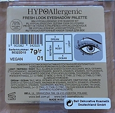 Eyeshadow Palette - Bell Hypoallergenic Fresh Look Eyeshadow Palette — photo N2