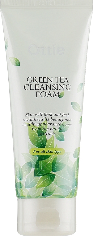 Green Tea Face Cleansing Foam - Ottie Green Tea Cleansing Foam — photo N1