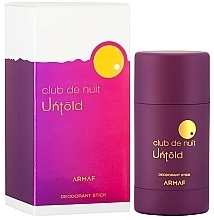 Fragrances, Perfumes, Cosmetics Armaf Club De Nuit Untold - Deodorant Stick