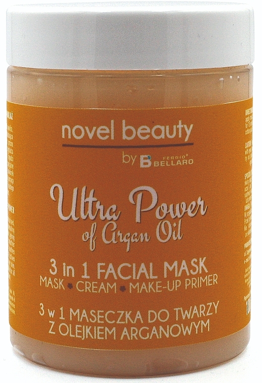 3-in-1 Face Mask with Argan Oil - Fergio Bellaro Novel Beauty Ultra Power Facial Mask — photo N1