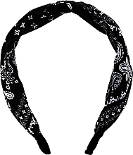 Fragrances, Perfumes, Cosmetics Hair Hoop, FA-5619, black with pattern - Donegal