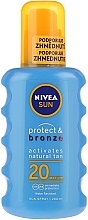 Sun Spray - NIVEA Sun Care Protect & Bronze Sun Spray SPF 20 — photo N2