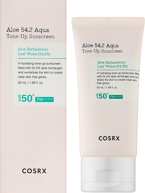 Hydrating Sunscreen - Cosrx Aloe 54.2 Aqua Tone-Up Sunscreen SPF50+/PA++++ — photo N2