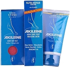 Fragrances, Perfumes, Cosmetics Set - Akileine Blue Range (scrub/75ml + cr/50ml + pumice)