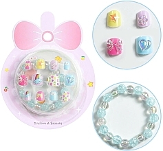 Self-Adhesive False Nails for Kids with Bracelet, 940 - Deni Tipsy Kids Card — photo N2