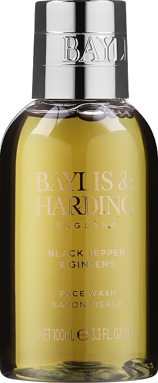 Set - Baylis & Harding Black Pepper & Ginseng Signature Collection (sh/gel/100ml + f/wash/100ml + crystals/75g + bathrobe) — photo N4