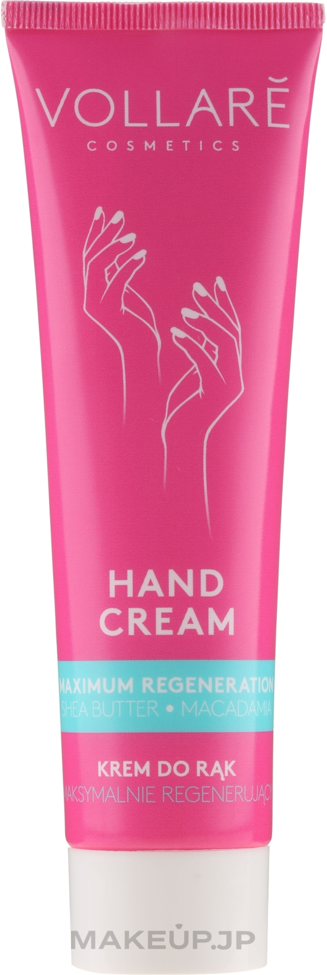 Regenerating Hand Cream - Vollare Cosmetics De Luxe Hand Cream S.O.S Maximum Regeneration — photo 100 ml