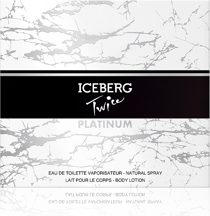 Iceberg Twice Platinum - Set (edt/125ml + b/lot/100ml) — photo N2