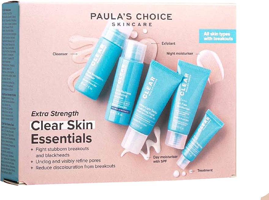 Set, 5 products - Paula's Choice Extra Strength Clear Skin Essentials Set — photo N1