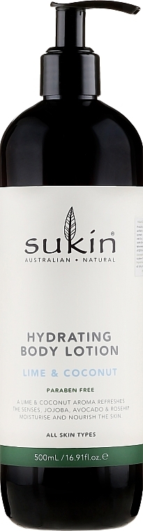 Moisturising Body Lotion - Sukin Hydrating Body Lotion Lime & Coconut — photo N1