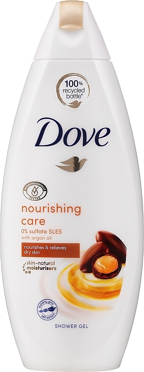 Shower Cream-Gel "Nourishing Care and Oil" - Dove Nourishing Care And Oil Body Wash — photo N4