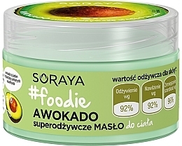 Fragrances, Perfumes, Cosmetics Moisturizing Body Butter - Soraya Foodie Avocado