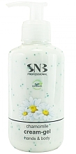 Fragrances, Perfumes, Cosmetics Hands And Body Cream-Gel Summer Care with Aloe Vera Spheres and Chamomile Extract - SNB Professional Hand And Body Cream-Gel Summer Care With Aloe Vera Spheres And Chamomile Extract