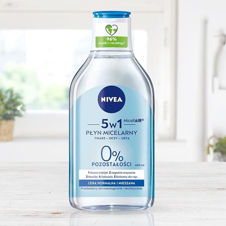 3 in 1 Refreshing Micellar Water for Normal and Combination Skin - NIVEA Micellar Refreshing Water — photo N6