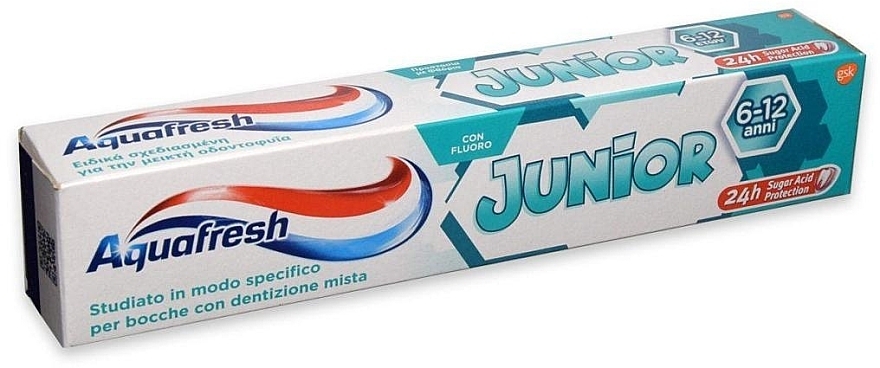 Kids Toothpaste, 6-12 years - Aquafresh Junior Toothpaste — photo N1