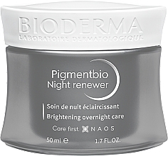 Fragrances, Perfumes, Cosmetics Face Cream - Bioderma Pigmentbio Night Renewer Brightening Overnight Care