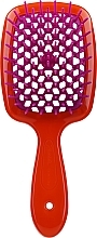 Hair Brush, orange and pink - Janeke Superbrush Small — photo N1