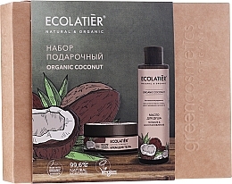 Fragrances, Perfumes, Cosmetics Set - Ecolatier Organic Coconut (b/cr/200ml + bath/oil/200ml)