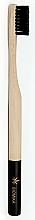 Fragrances, Perfumes, Cosmetics Medium Bamboo Toothbrush, black - Biomika Natural Bamboo Toothbrush