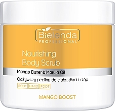 Fragrances, Perfumes, Cosmetics Nourishing Body Scrub - Bielenda Professional Mango Boost Nourishing Body Scrub