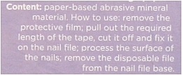 Nail File Refill Tape 240 grit, white, 6 m - Staleks Pro Expert — photo N9