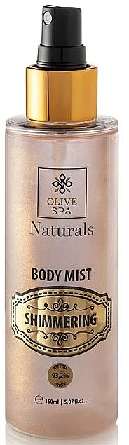 Shimmering Body & Hair Spray - Olive Spa Naturals Hair & Body Mist — photo N1