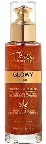 Moisturizing shimmer for face, body and hair - That'so Glowy Gold — photo N1