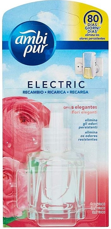 Electric Diffuser Refill 'Elegant Flowers' - Ambi Pur Electric Air Freshener Refill — photo N1