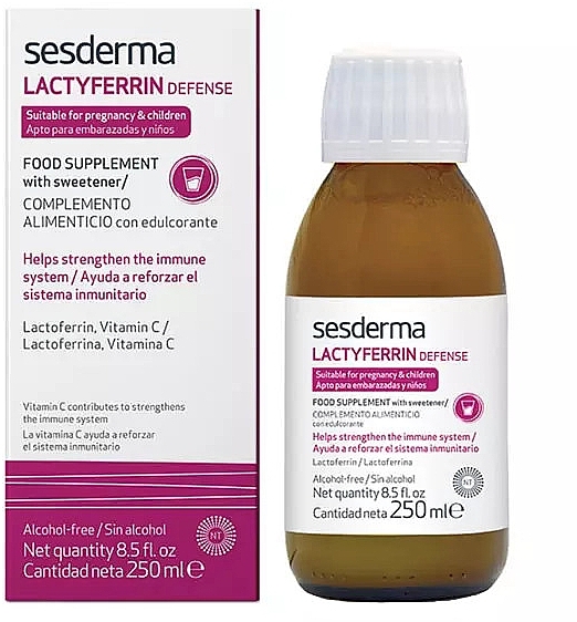 Lactoferrin Dietary Supplement, alcohol-free - Sesderma Laboratories Lactyferrin Defense 0% Alcohol — photo N1