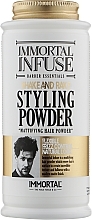 Mattifying Hair Powder - Immortal Infuse Volume-Styling Powder Wax — photo N1