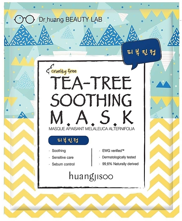 Soothing Face Sheet Mask - Huangjisoo Tea-Tree Soothing Mask — photo N1