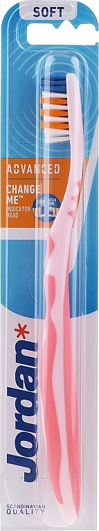 Toothbrush Soft, pink - Jordan Advanced Soft Toothbrush — photo N1