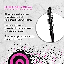 Lash Mascara - Eveline Cosmetics Extension Volume Professional False Definition&Deep Carbon Mascara — photo N3