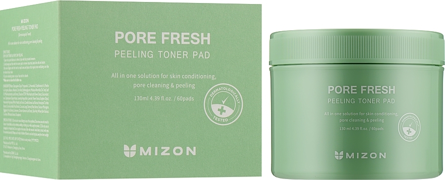 Cleansing Peeling Pads - Mizon Pore Fresh Peeling Toner Pad — photo N2