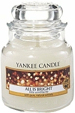Fragrances, Perfumes, Cosmetics Scented Candle in Jar - Yankee Candle All is Bright