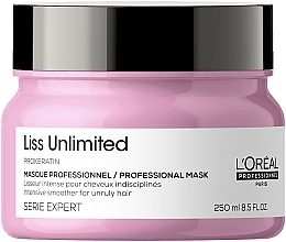 Keratin Dry & Unruly Hair Mask - L'oreal Professionnel Liss Unlimited Prokeratin Masque — photo N1