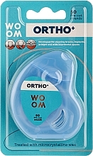 Fragrances, Perfumes, Cosmetics Mint and Eucalyptus Flavored Dental Floss, 50 sections - Woom Ortho+ Dental Floss