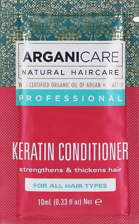 GIFT! Keratin Conditioner for All Hair Types - ArganiCare Conditioner for All Hair Types (sample) — photo N1