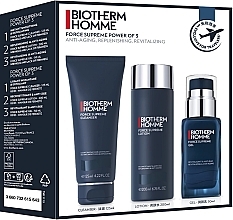 Fragrances, Perfumes, Cosmetics Set - Biotherm Homme Force Supreme Power Of 3 Set (f/cleanser/125ml + f/lot/200ml + f/gel/50ml)