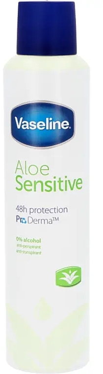 Deodorant Spray - Vaseline Aloe Sensitive 48H Protection Spray — photo N1